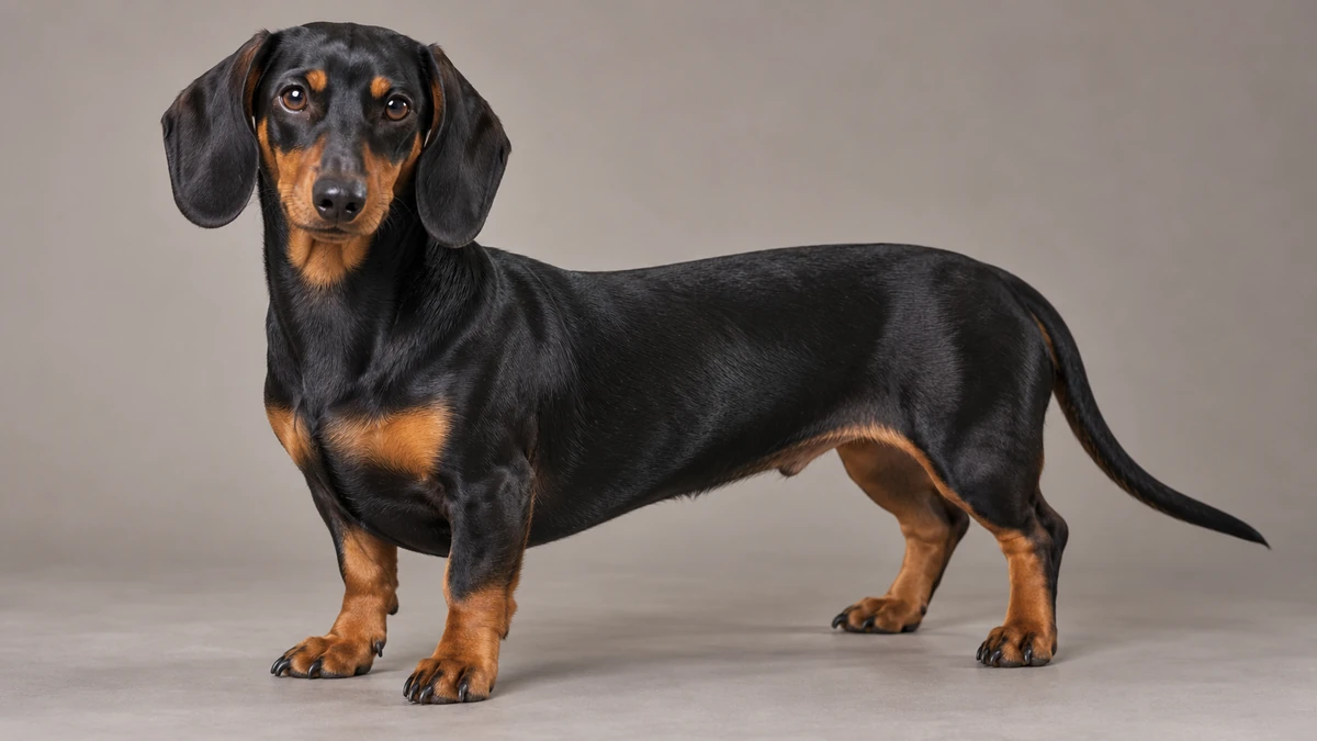 Dakhund Sosis Köpek köpek — siyah-tan (klasik) renk
