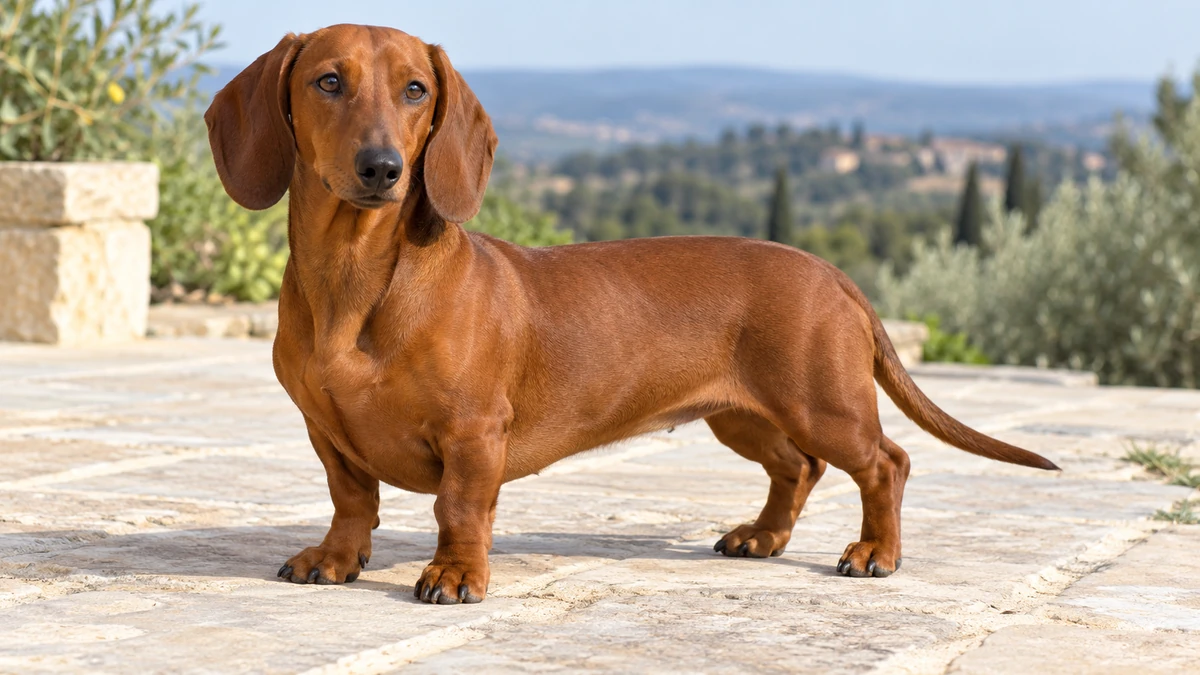Dakhund Sosis Köpek köpek — kızıl (tek ton) renk